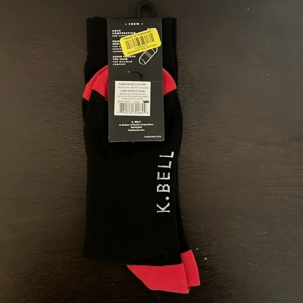 NWT K. Bell Men’s Elephant Sunglasses Socks Size 6.5–12 Funny Novelty Crew